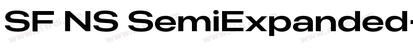SF NS SemiExpanded字体转换
